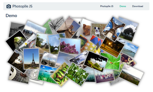 photopile js – 帮助你实现精致的照片堆叠效果