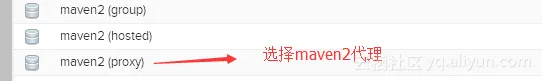 选择maven2(proxy)
