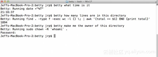 开源智能人工助手betty 将英语句子转为unix命令 白红宇的个人博客