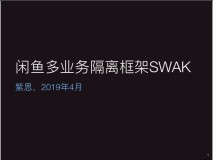 【直播回顾】阿里高级开发工程师紫思：闲鱼多业务隔离框架SWAK