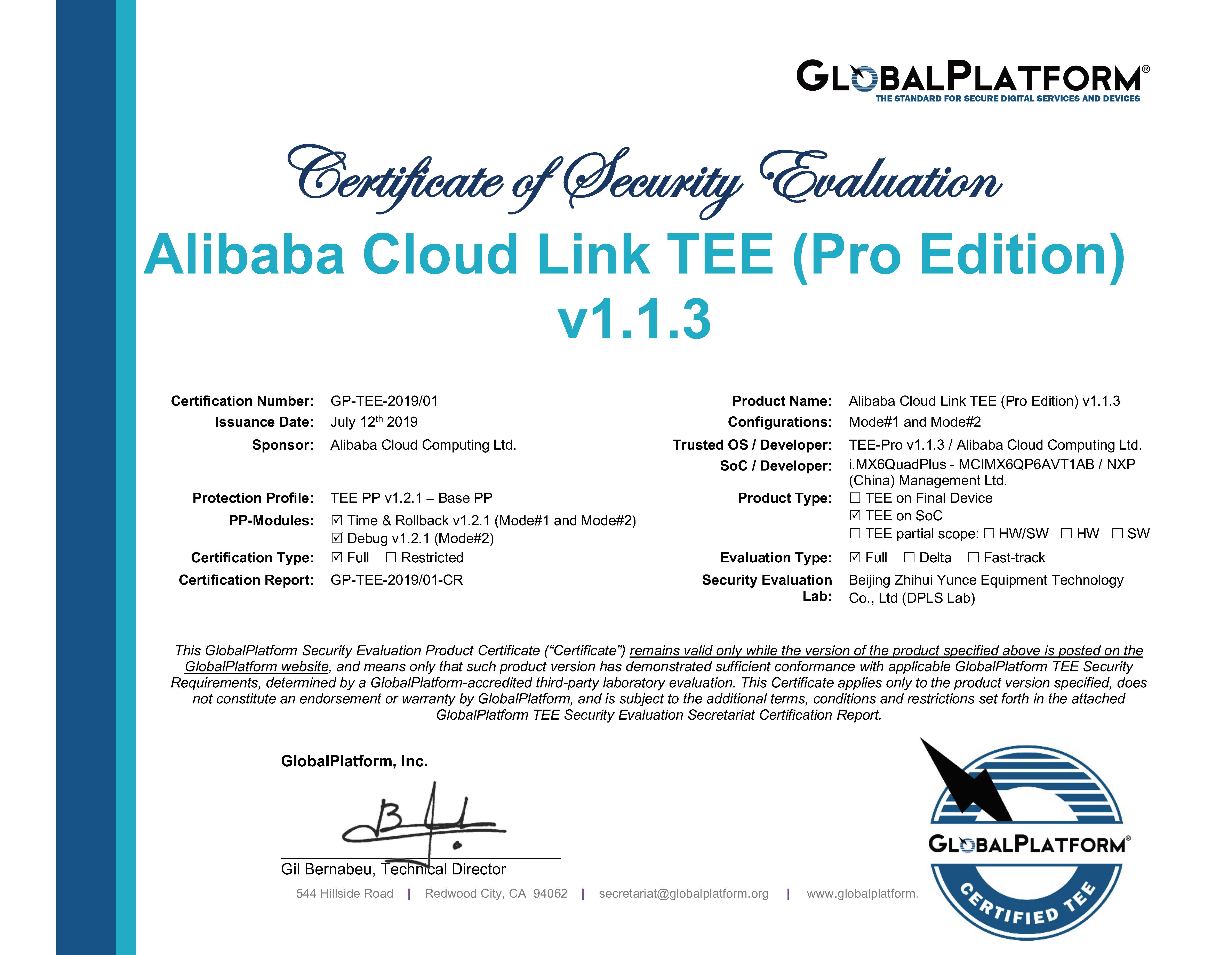 GP_TEE_2019_01_CR_1_0_GP180004_Certificate_and_Certification_Report_20190712___01