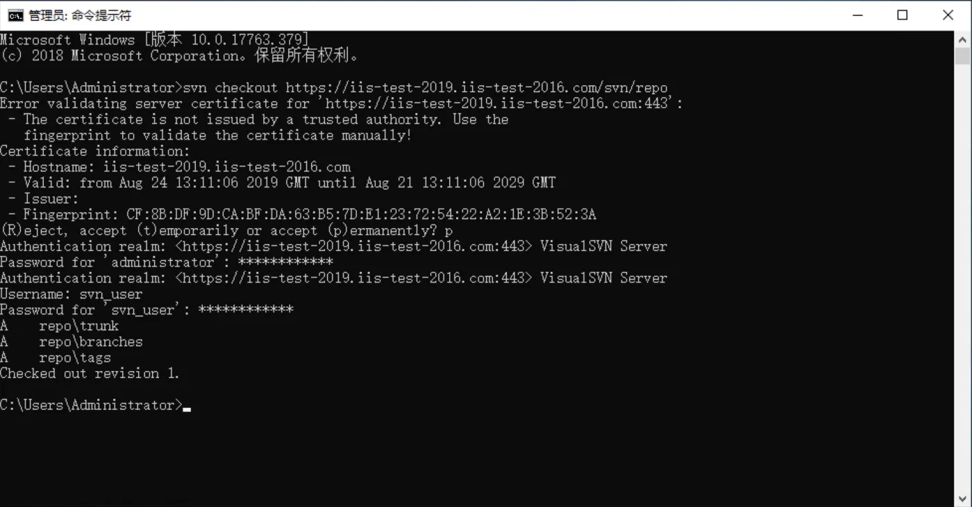 svn checkout https://iis-test-2019.iis-test2016.com/svn/repo/