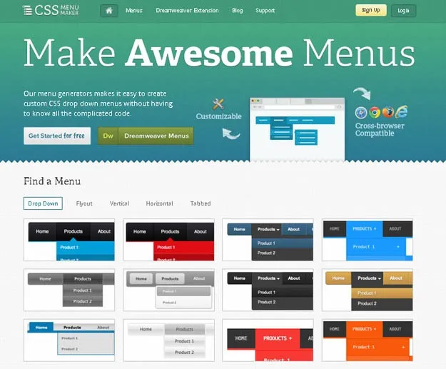 css-menu-maker