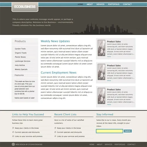 ecobusiness 60 High Quality Free Web Templates and Layouts