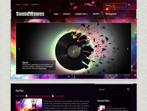 free wordpress themes for bands 2013