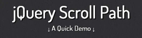 jQuery Scroll Path