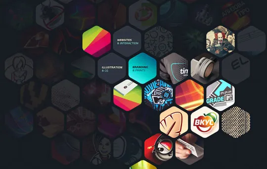 Showcase of Websites Using Hexagons