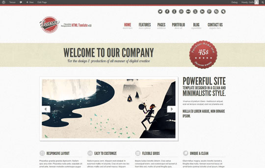 retro wordpress themes