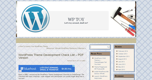 WordPress Theme Development Check List