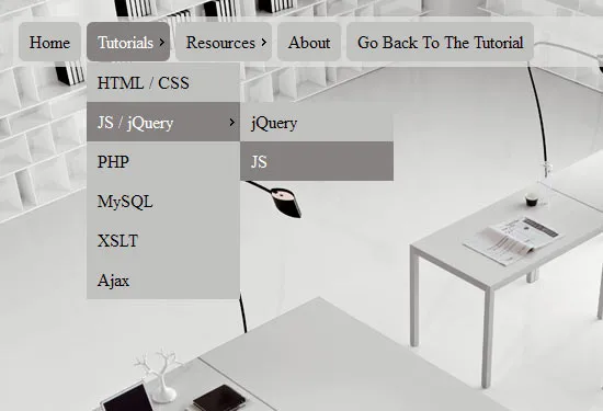 Click action Multi-level CSS3 Dropdown Menu