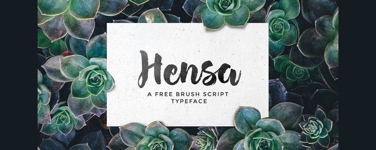 Hensa Free Brush Script Font