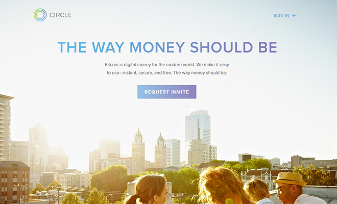 circle internet financial website homepage design