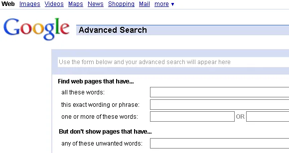 advanced search engines