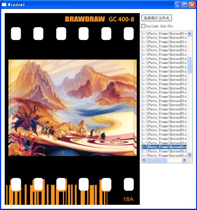 BrawDraw胶卷式图片浏览器样式
