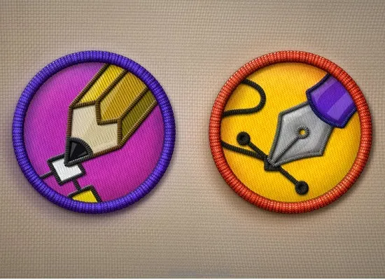 Merit Badge Icons PSD