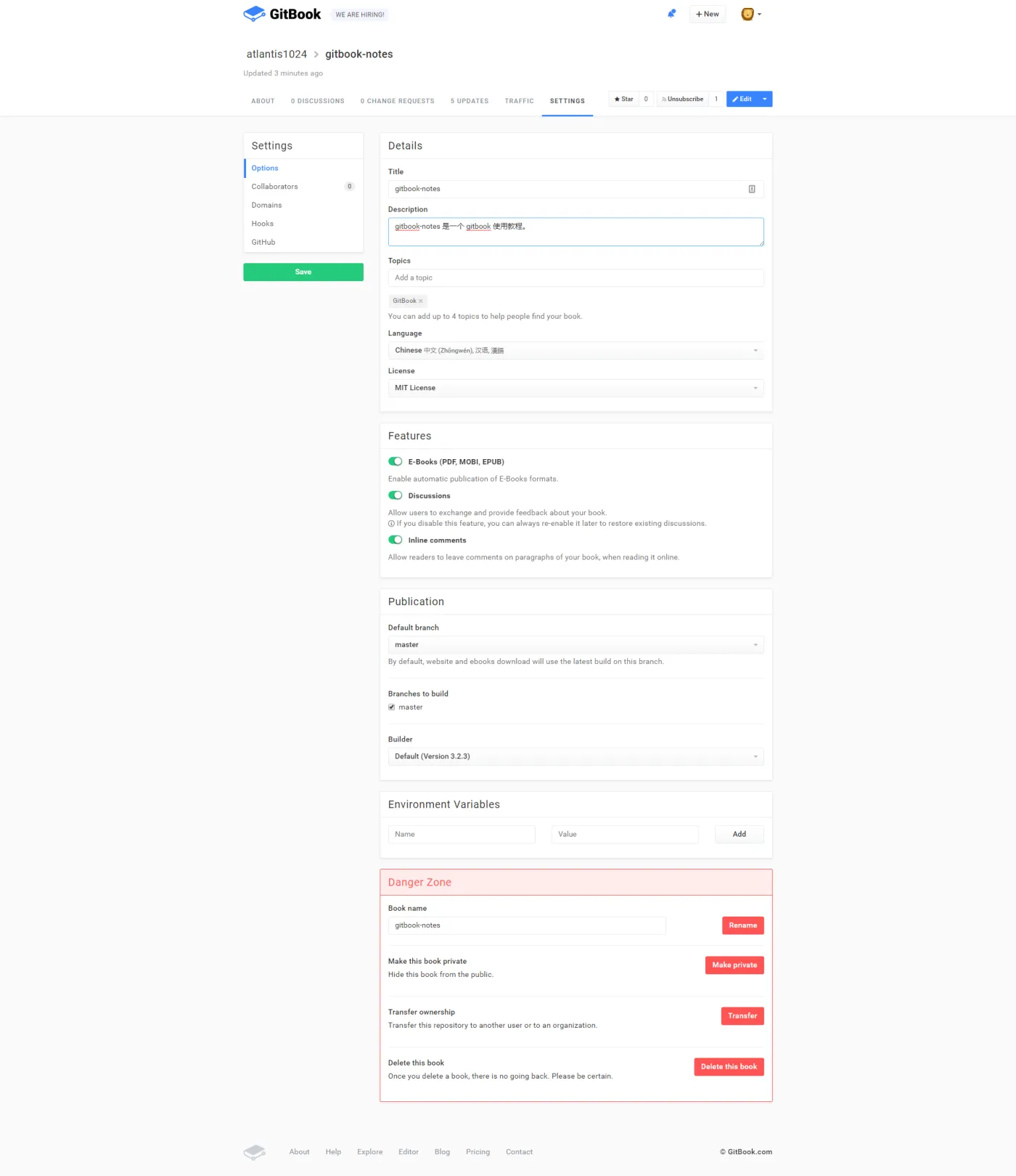 gitbook-settings