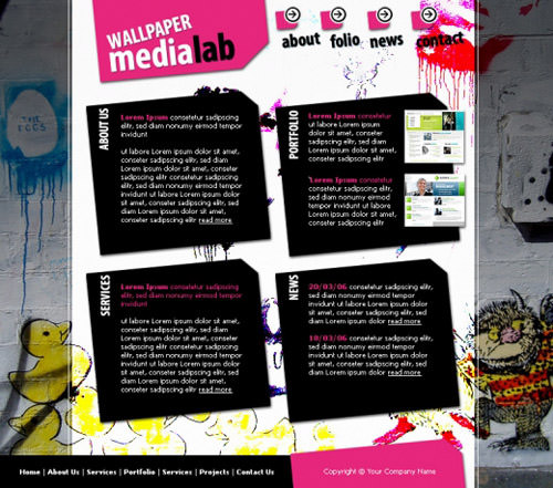 wallpaper medialab 60 High Quality Free Web Templates and Layouts