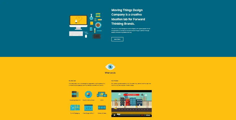 single page flat design 1