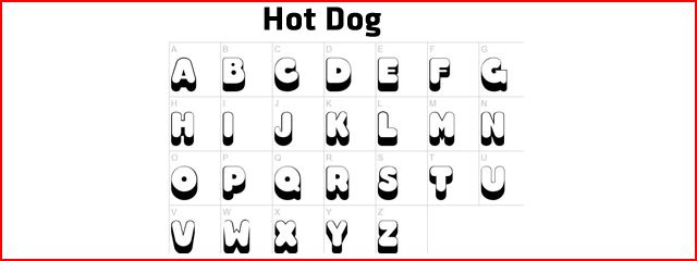 Hot Dog - Chunky & 3d Free Font