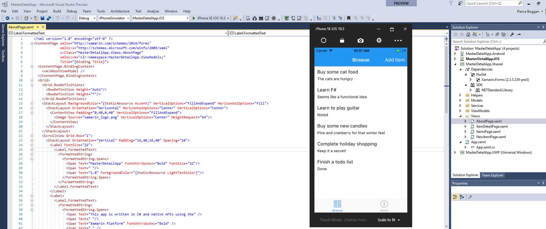 Using .NET Standard to share code across all the platforms with Xamarin.Forms.