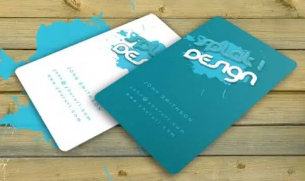 Splat! Free Creative Business Card