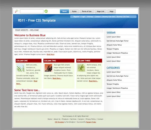rs11 60 High Quality Free Web Templates and Layouts