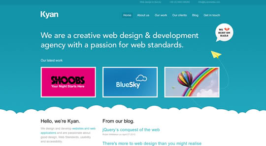 我想网 55个激发您设计灵感的蓝色风格Web设计 bluesites40