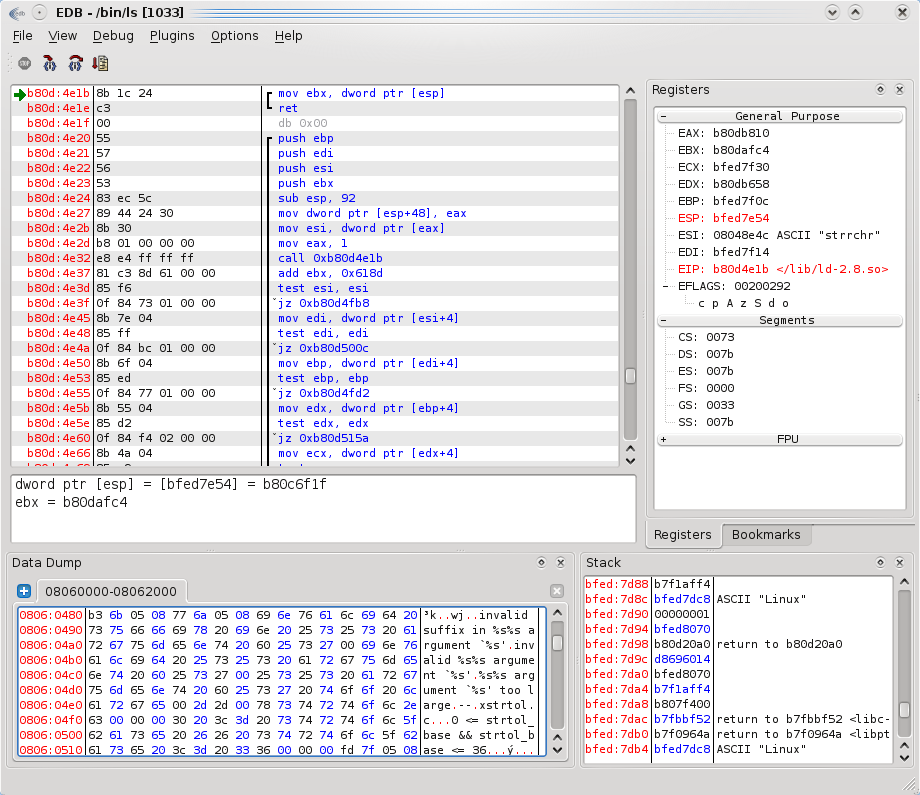 EDB (Evan's Debugger)