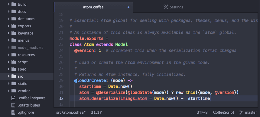 Atom is a text editor that's modern, approachable, yet hackable to the corea tool you can customize to do anything but also use productively without ever touching a config file.