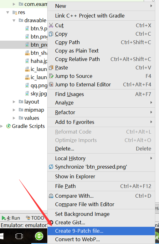 点九图片的制作及Button的小tips