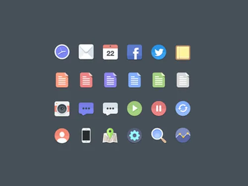 free flat icons