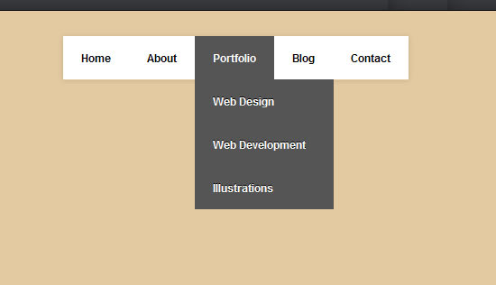 Another simple yet amazing dropdown menu in pure CSS3