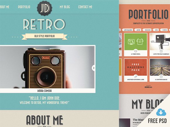 20 Free High Quality Website Template PSDs to Download