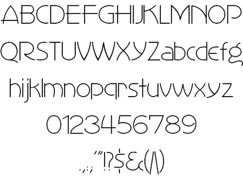 free thin fonts