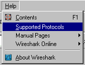 wireshark supported protocols