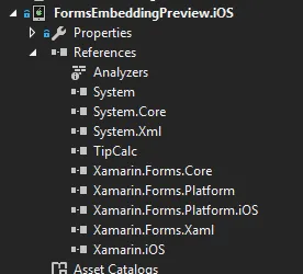 iOS project references