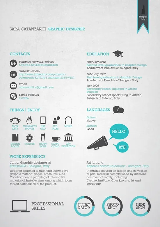 Sara Catanzariti - Graphic Resume