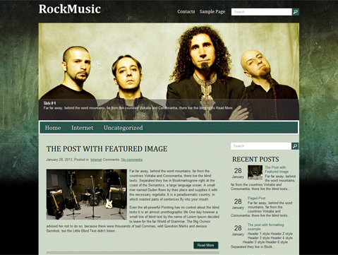 free wordpress themes for musicians