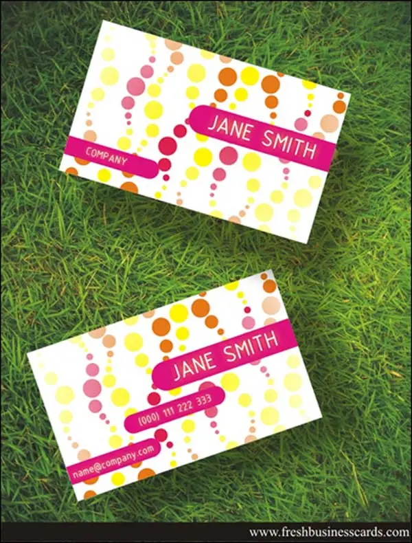 Free Women Business Card