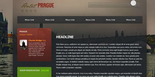 Hotel Prague Website Template
