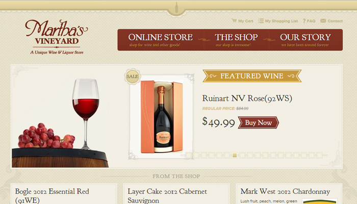 martha vineyard massachusetts homepage layout