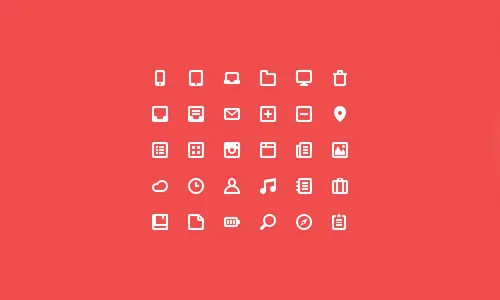 Flat Icons and Web Elements for UI Design-4