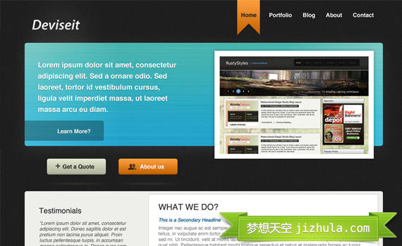 Simple-business-style-portfolio-in-photoshop-web-design-layout-tutorials-from-2010