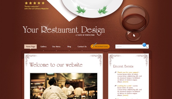 Restaurant Design WordPress Theme