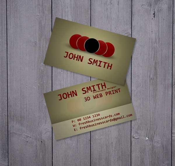 Brown Business Card Template