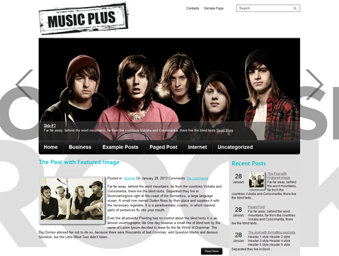 free wordpress themes for bands and musicians