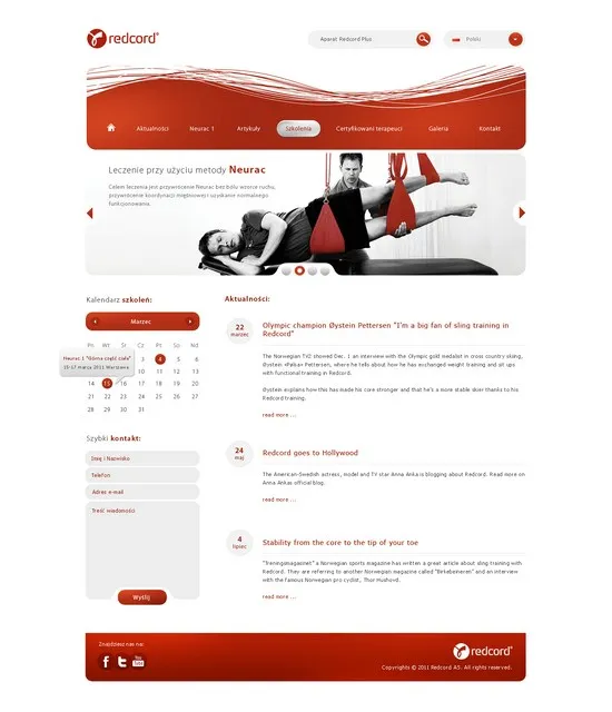 polska homepage template