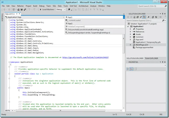 5.First C# Metro App