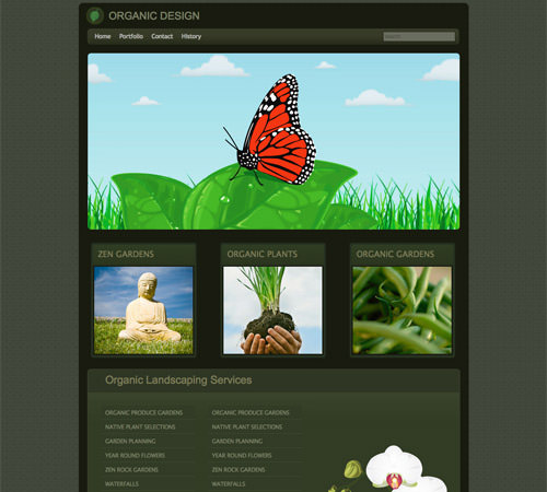 organic design 60 High Quality Free Web Templates and Layouts