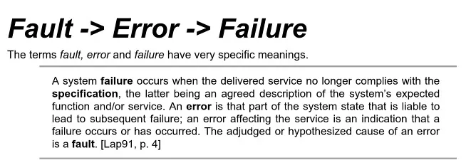 fault-error-failure